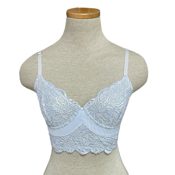Free People Bra Women's Medium Cloudy Lavender NWT Lace Bralette - Picture 1 of 13